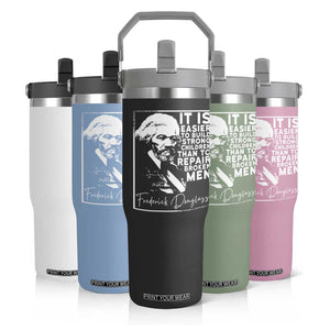 Frederick Douglass Quote Flip Straw Tumbler Black History Month TS14 Print Your Wear