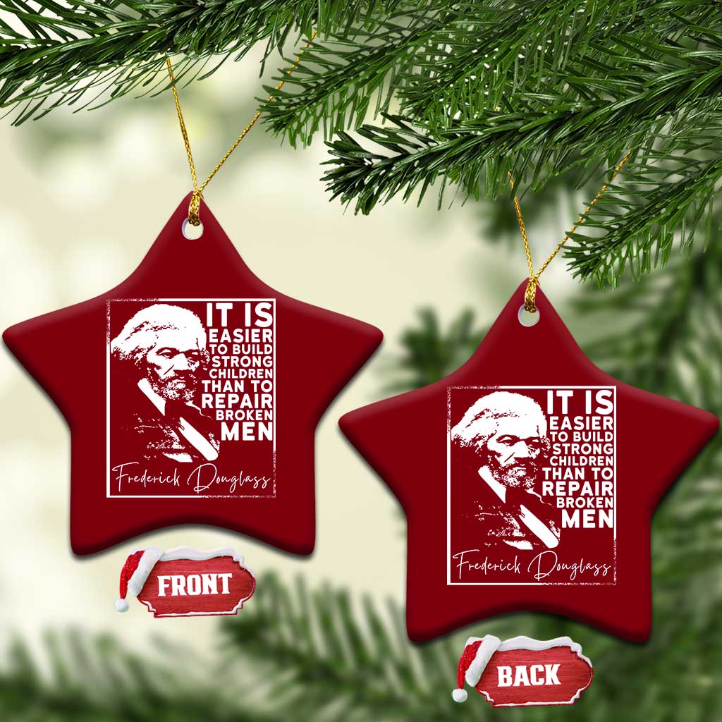Frederick Douglass Quote Ceramic Ornament Black History Month TS14 Print Your Wear