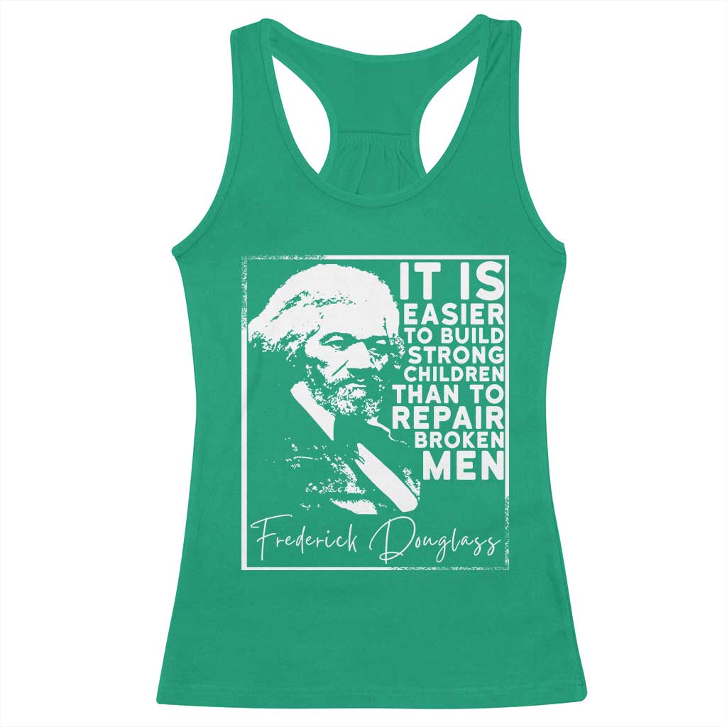 Frederick Douglass Quote Racerback Tank Top Black History Month TS14 Irish Green Print Your Wear