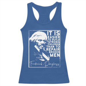 Frederick Douglass Quote Racerback Tank Top Black History Month TS14 Royal Blue Print Your Wear