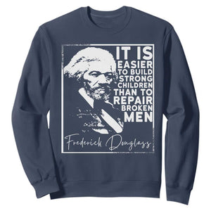 Frederick Douglass Quote Sweatshirt Black History Month TS14 Navy Print Your Wear