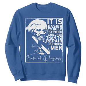 Frederick Douglass Quote Sweatshirt Black History Month TS14 Royal Blue Print Your Wear