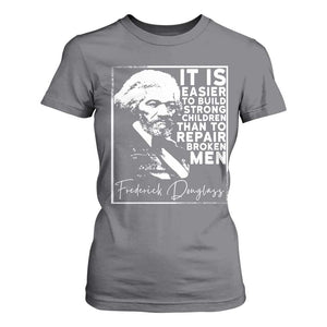 Frederick Douglass Quote T Shirt For Women Black History Month TS14 Charcoal Print Your Wear