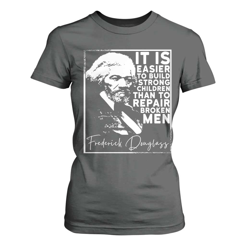 Frederick Douglass Quote T Shirt For Women Black History Month TS14 Dark Heather Print Your Wear