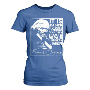 Frederick Douglass Quote T Shirt For Women Black History Month TS14 Royal Blue Print Your Wear