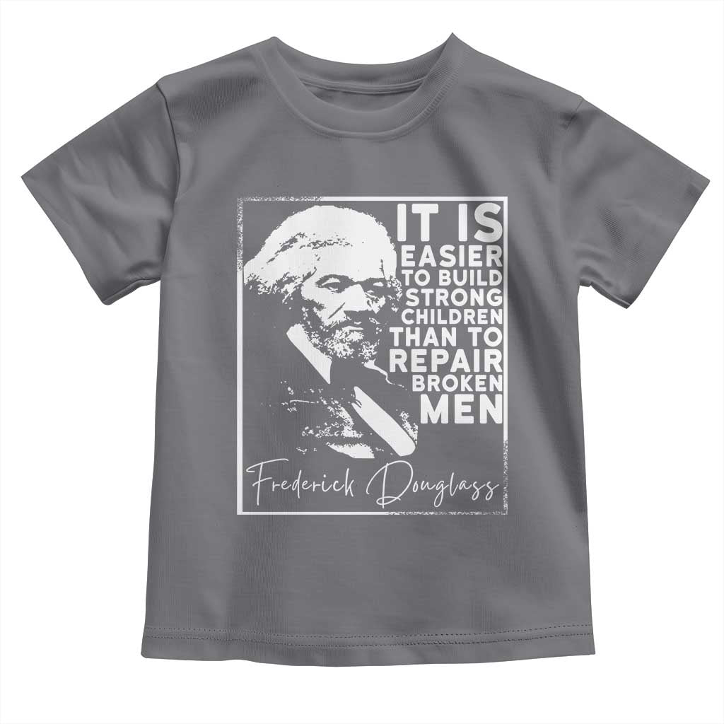 Frederick Douglass Quote Toddler T Shirt Black History Month TS14 Charcoal Print Your Wear