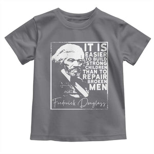 Frederick Douglass Quote Toddler T Shirt Black History Month TS14 Charcoal Print Your Wear