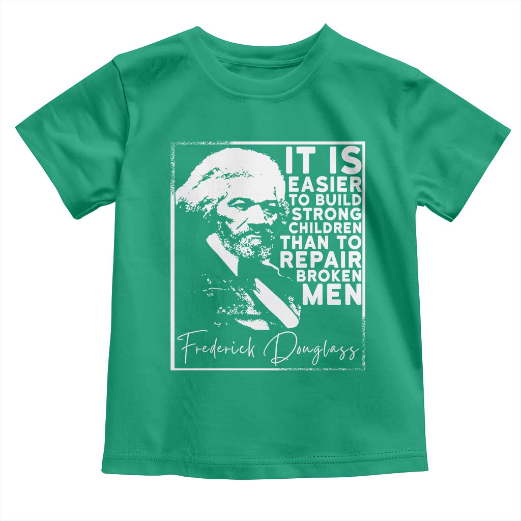 Frederick Douglass Quote Toddler T Shirt Black History Month TS14 Irish Green Print Your Wear