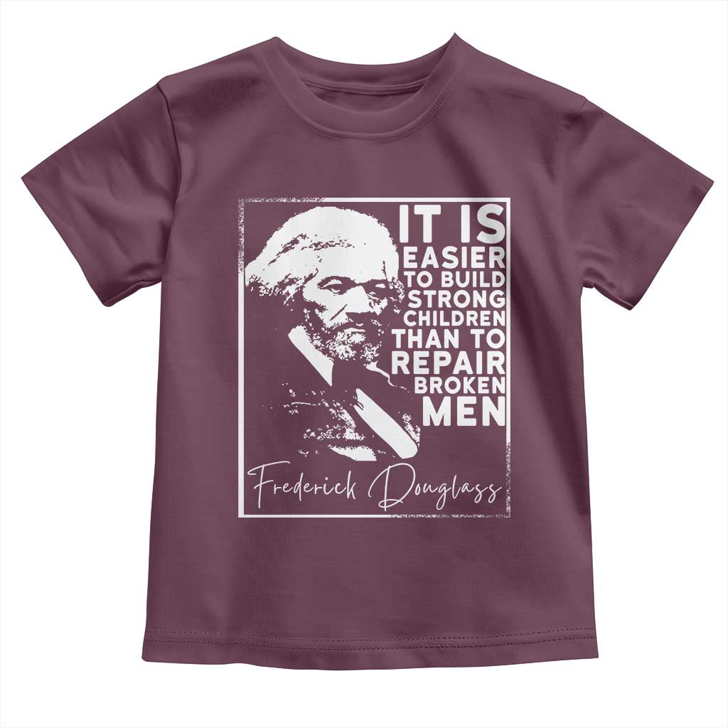 Frederick Douglass Quote Toddler T Shirt Black History Month TS14 Maroon Print Your Wear