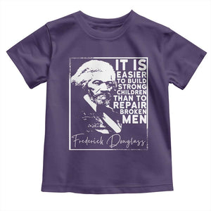 Frederick Douglass Quote Toddler T Shirt Black History Month TS14 Purple Print Your Wear