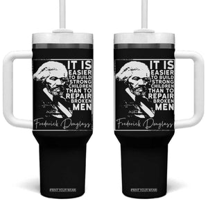 Frederick Douglass Quote Tumbler With Handle Black History Month TS14 One Size: 40 oz Black Print Your Wear