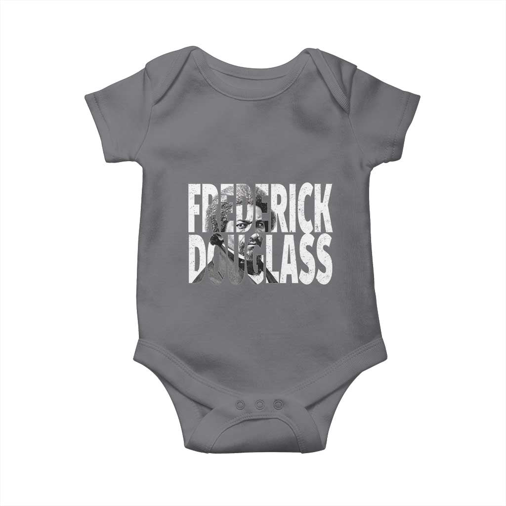 Frederick Douglass Baby Onesie Black History Month TS14 Charcoal Print Your Wear