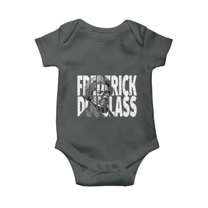 Frederick Douglass Baby Onesie Black History Month TS14 Dark Heather Print Your Wear