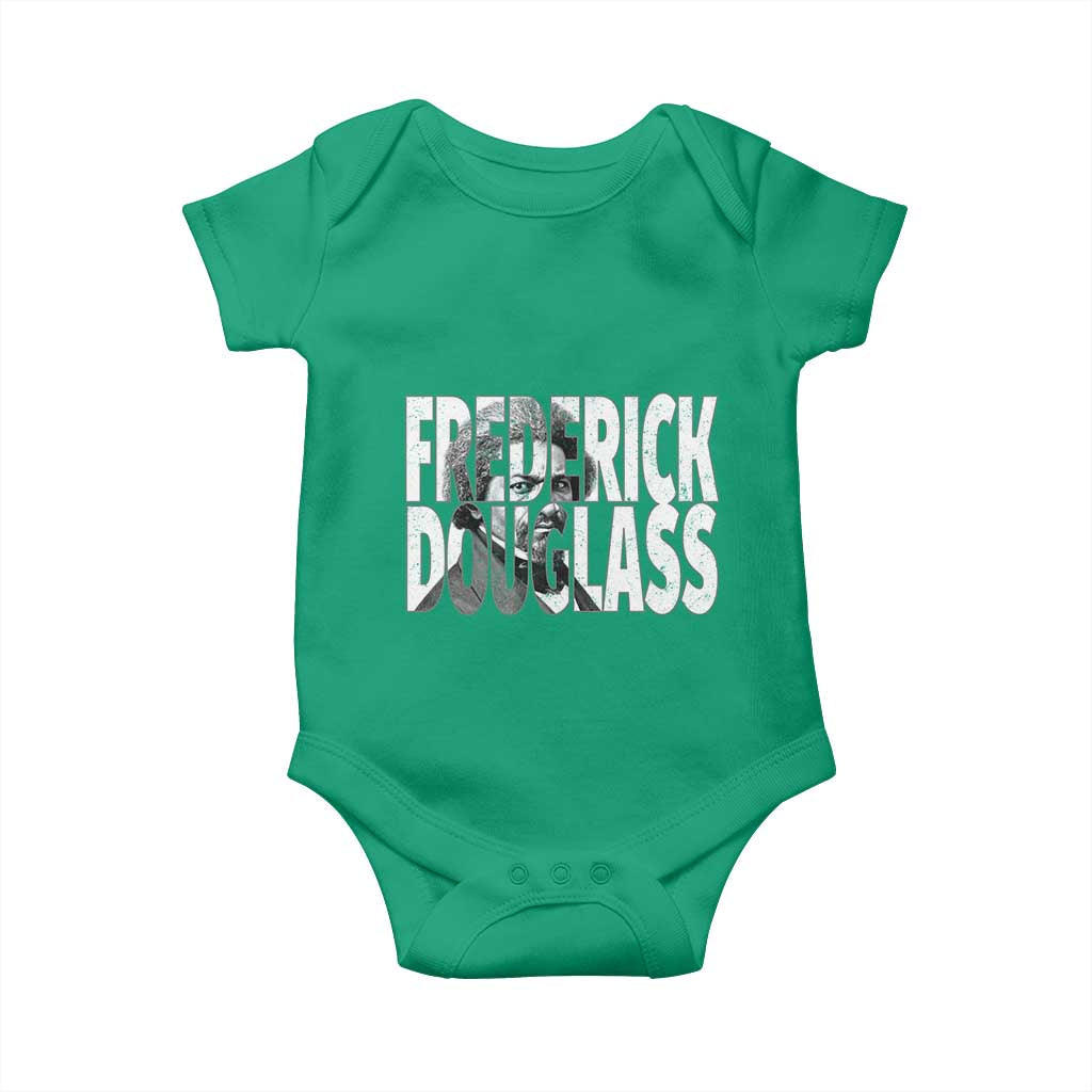 Frederick Douglass Baby Onesie Black History Month TS14 Irish Green Print Your Wear