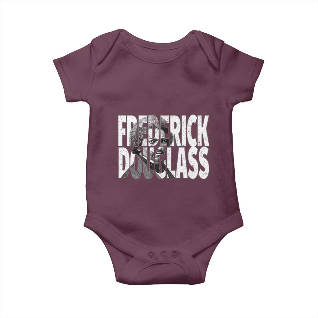 Frederick Douglass Baby Onesie Black History Month TS14 Maroon Print Your Wear