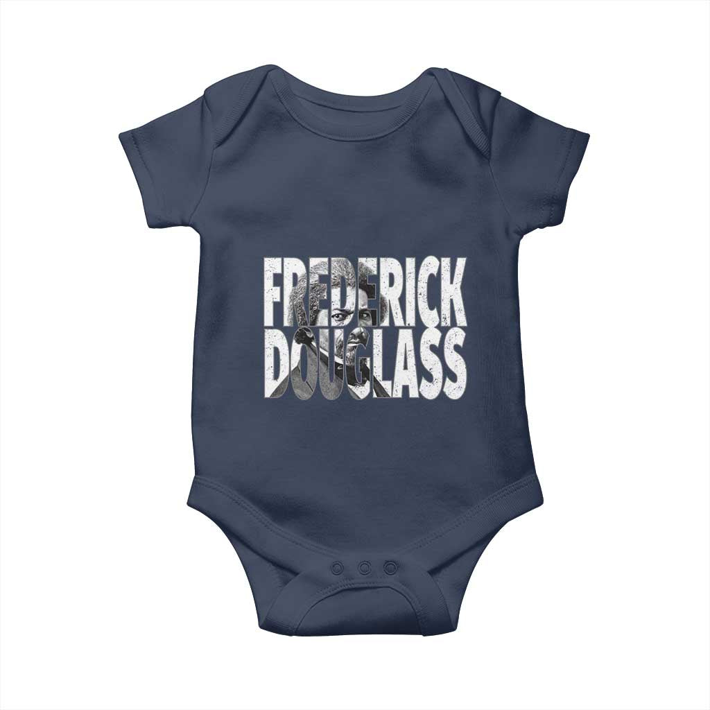 Frederick Douglass Baby Onesie Black History Month TS14 Navy Print Your Wear