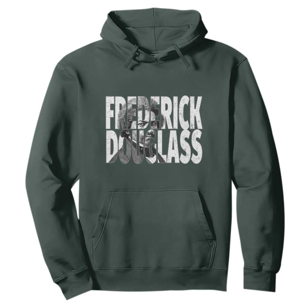 Frederick Douglass Hoodie Black History Month TS14 Dark Forest Green Print Your Wear