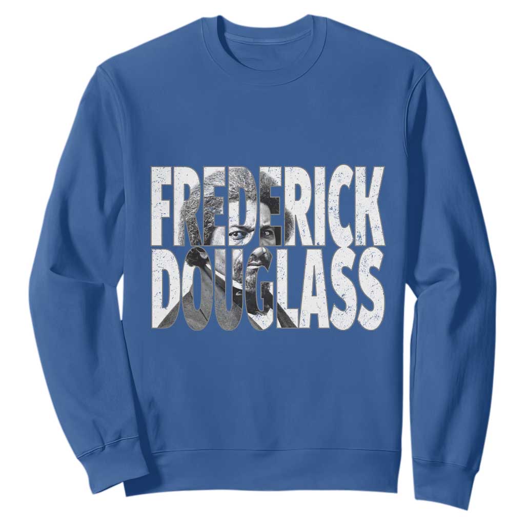 Frederick Douglass Sweatshirt Black History Month TS14 Royal Blue Print Your Wear
