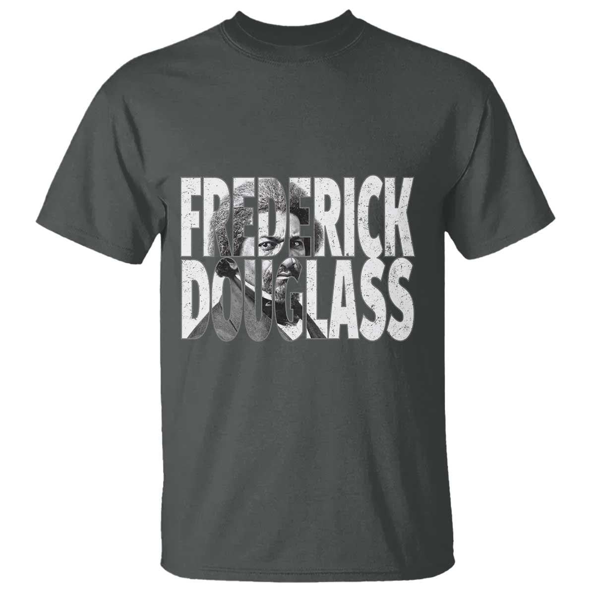 Frederick Douglass T Shirt Black History Month TS14 Dark Heather Print Your Wear
