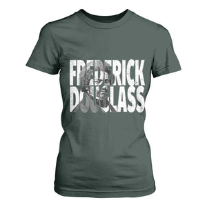 Frederick Douglass T Shirt For Women Black History Month TS14 Dark Forest Green Print Your Wear