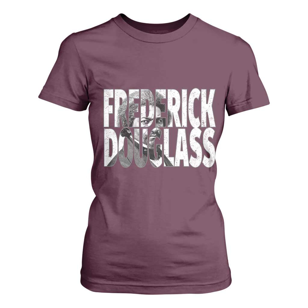 Frederick Douglass T Shirt For Women Black History Month TS14 Maroon Print Your Wear