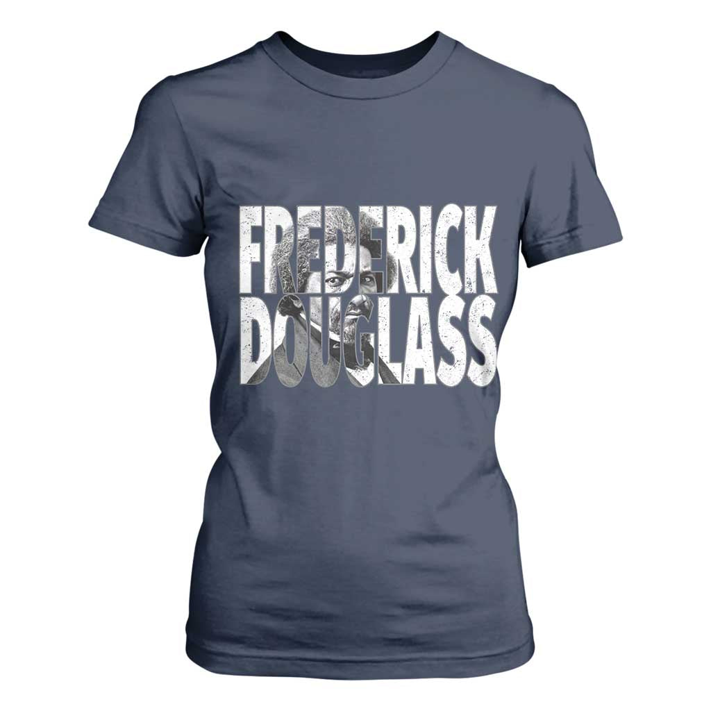 Frederick Douglass T Shirt For Women Black History Month TS14 Navy Print Your Wear
