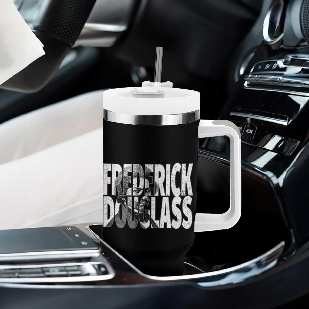 Frederick Douglass Tumbler With Handle Black History Month TS14 Print Your Wear