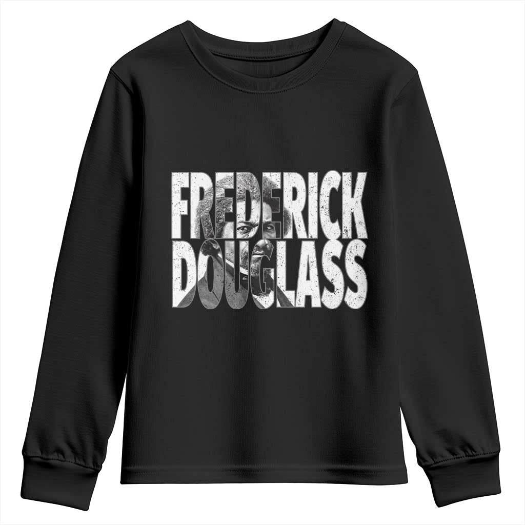 Frederick Douglass Youth Sweatshirt Black History Month TS14 Black Print Your Wear