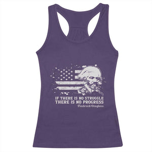 Frederick Douglass Quote Racerback Tank Top Is There Is No Struggle There Is No Progress TS14 Purple Print Your Wear