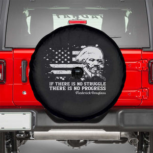 Frederick Douglass Quote Spare Tire Cover Is There Is No Struggle There Is No Progress TS14 Black Print Your Wear