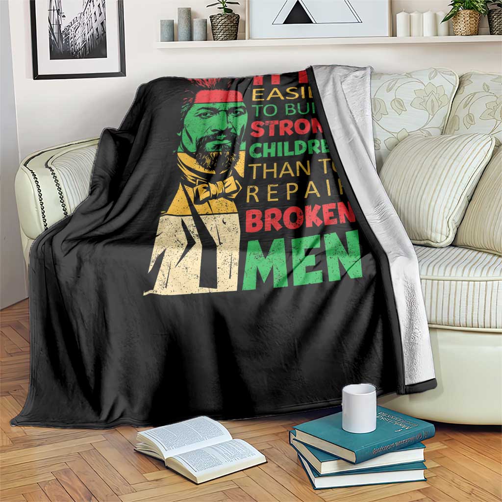 Frederick Douglass Pride Quote Throw Blanket Black History Month TS14 Print Your Wear