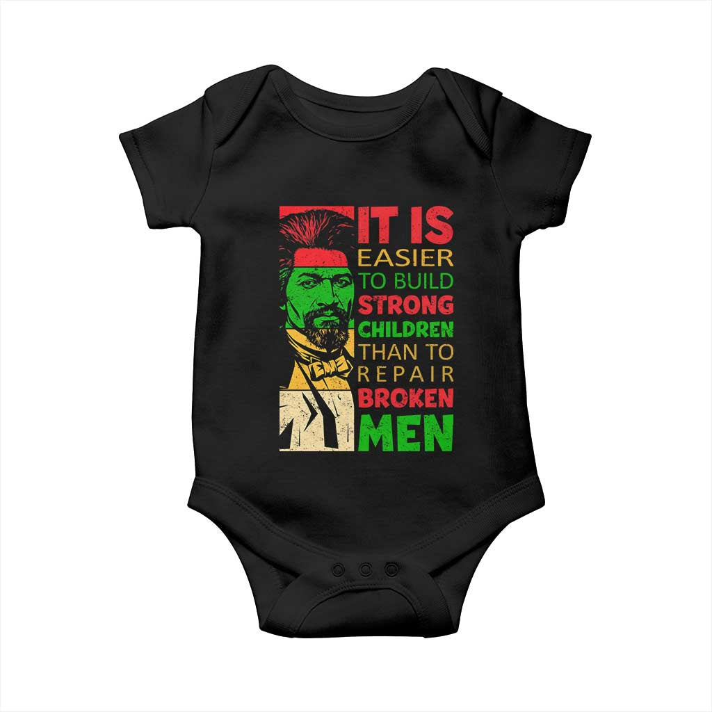 Frederick Douglass Pride Quote Baby Onesie Black History Month TS14 Black Print Your Wear
