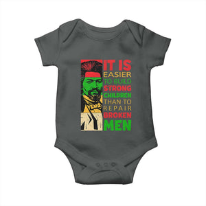 Frederick Douglass Pride Quote Baby Onesie Black History Month TS14 Dark Heather Print Your Wear