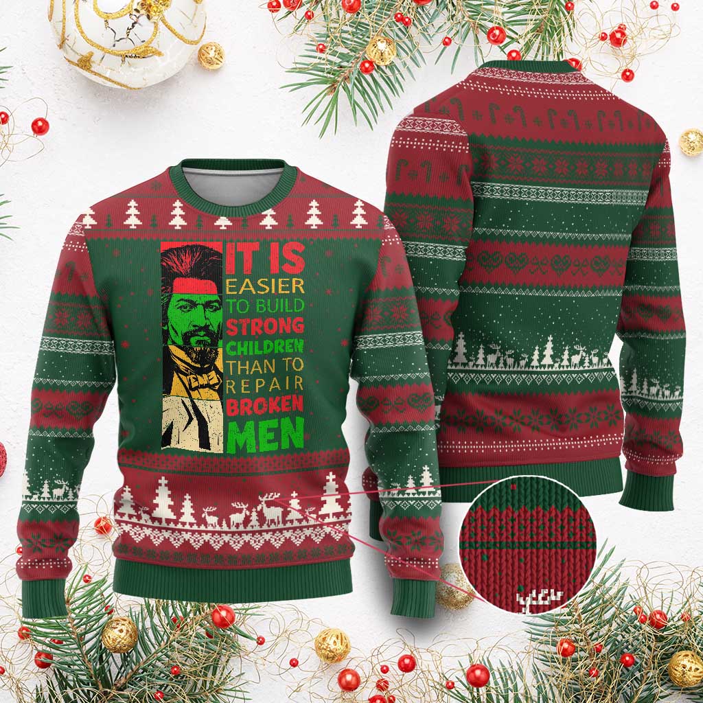 Frederick Douglass Pride Quote Ugly Christmas Sweater Black History Month TS14 Red Green Print Your Wear