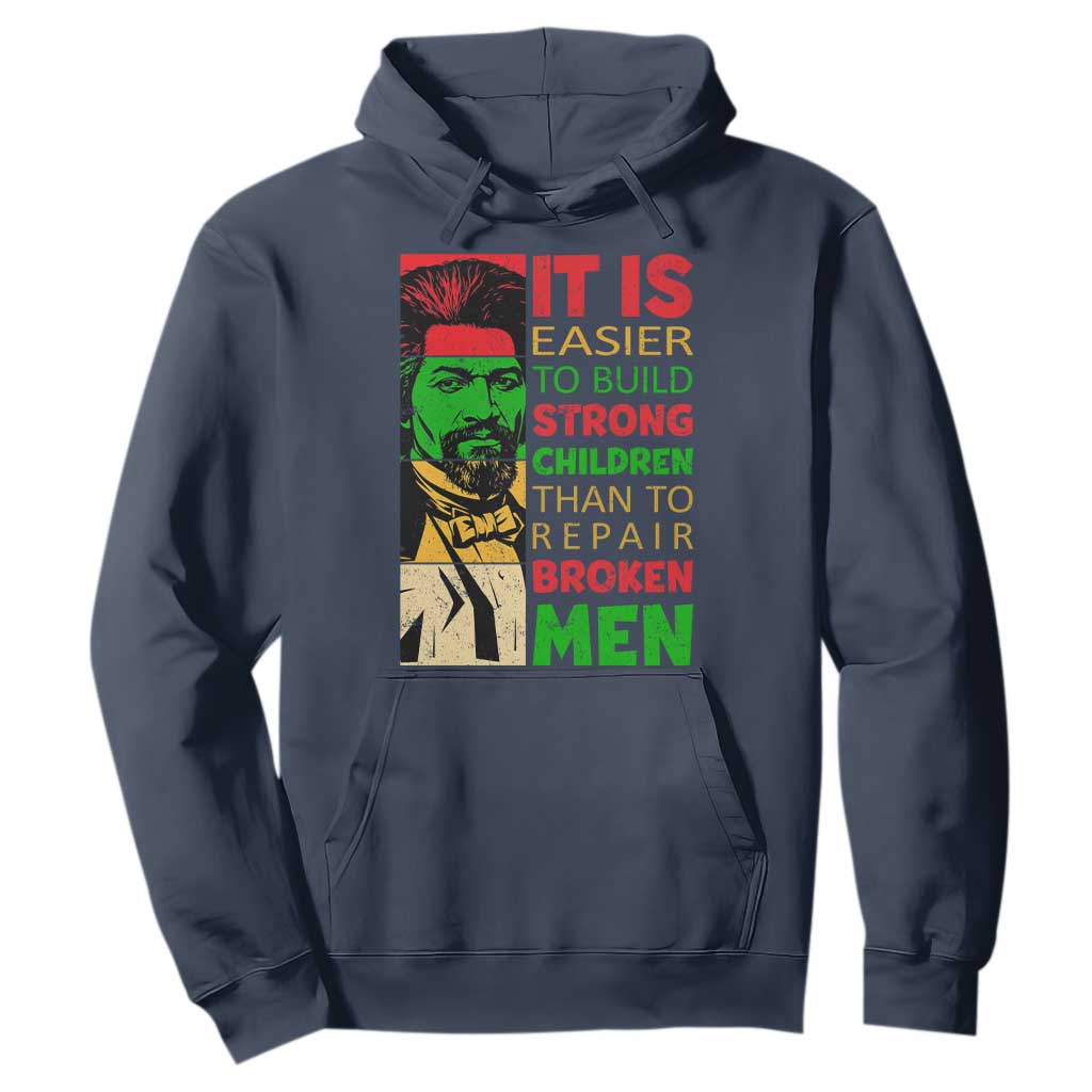 Frederick Douglass Pride Quote Hoodie Black History Month TS14 Navy Print Your Wear