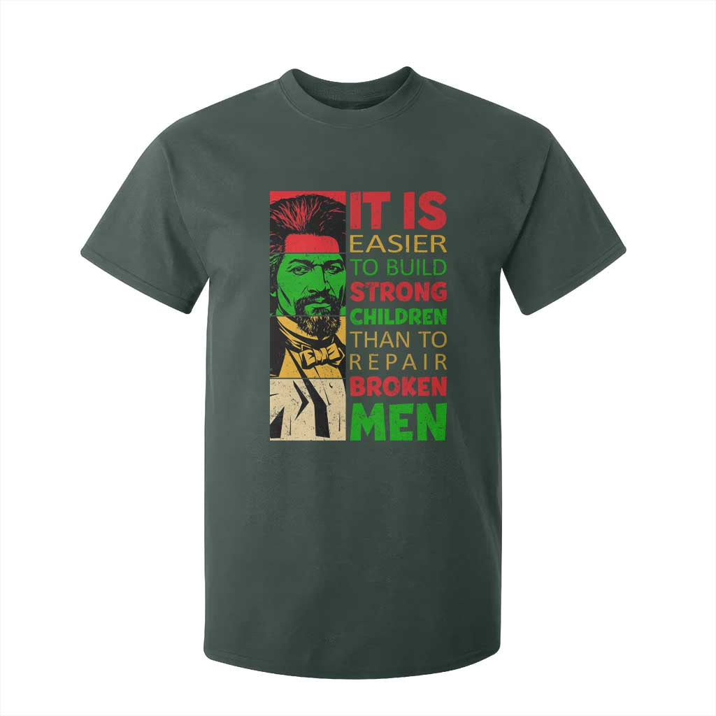 Frederick Douglass Pride Quote T Shirt For Kid Black History Month TS14 Dark Forest Green Print Your Wear