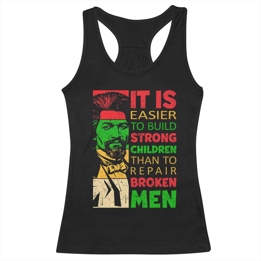 Frederick Douglass Pride Quote Racerback Tank Top Black History Month TS14 Black Print Your Wear