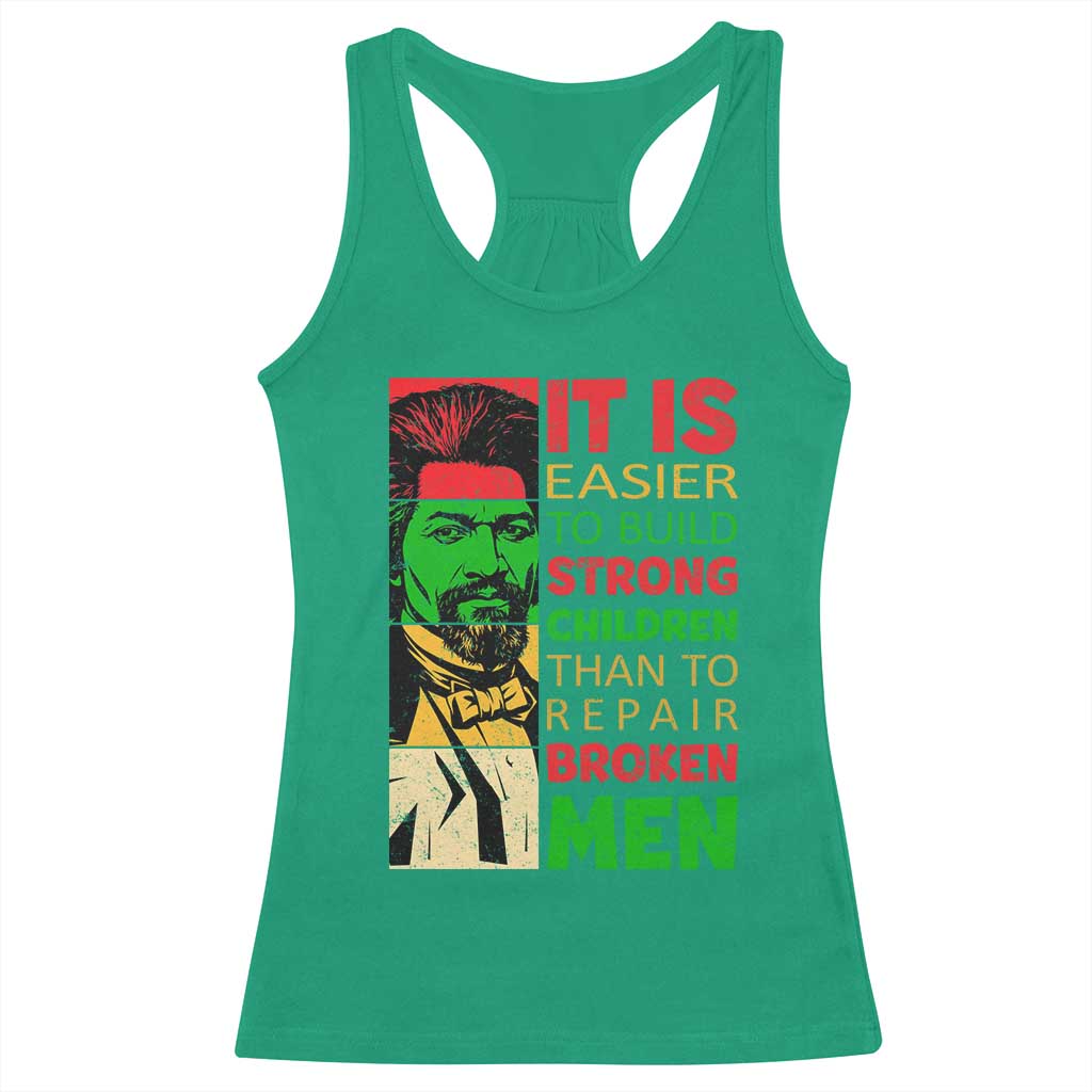 Frederick Douglass Pride Quote Racerback Tank Top Black History Month TS14 Irish Green Print Your Wear