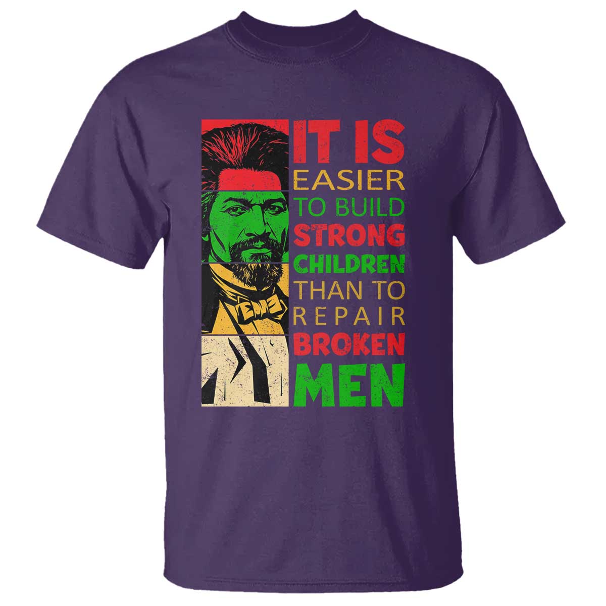 Frederick Douglass Pride Quote T Shirt Black History Month TS14 Purple Print Your Wear