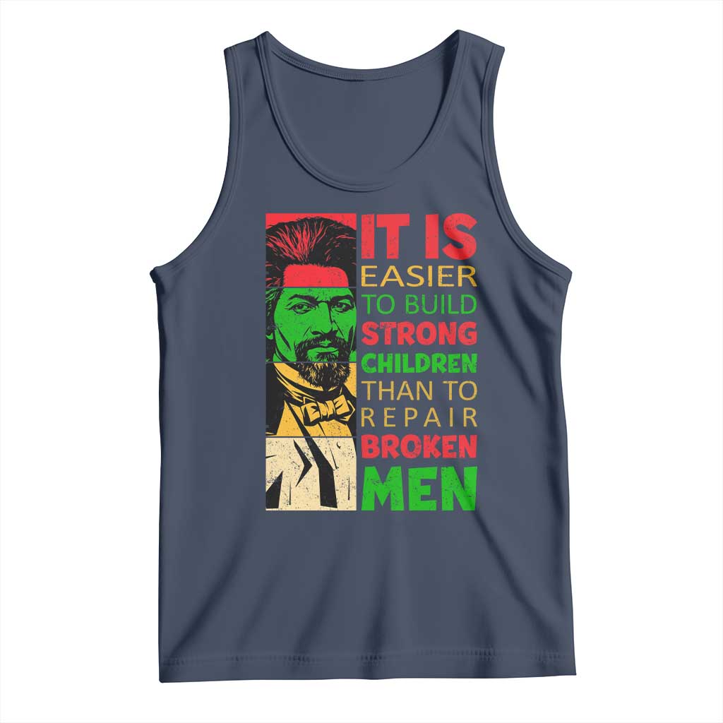 Frederick Douglass Pride Quote Tank Top Black History Month TS14 Navy Print Your Wear