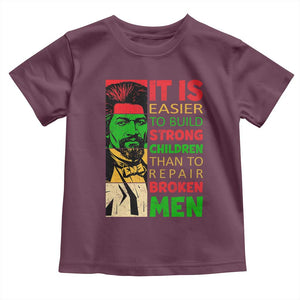 Frederick Douglass Pride Quote Toddler T Shirt Black History Month TS14 Maroon Print Your Wear