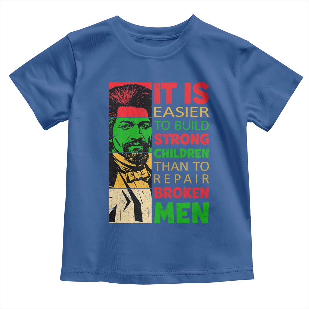 Frederick Douglass Pride Quote Toddler T Shirt Black History Month TS14 Royal Blue Print Your Wear