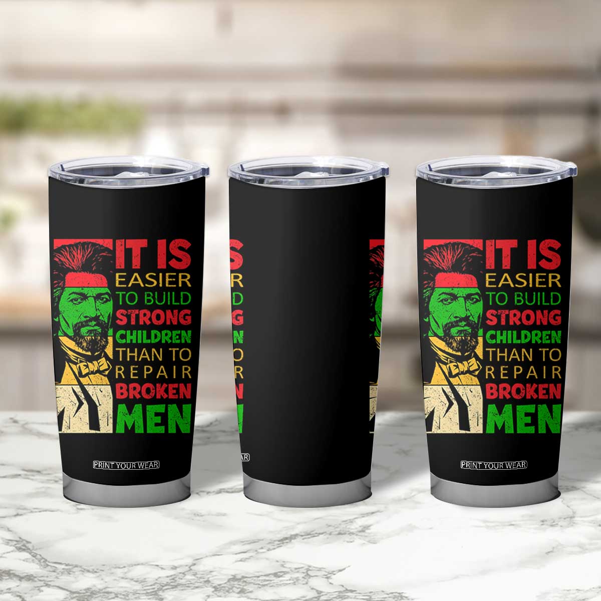 Frederick Douglass Pride Quote Tumbler Cup Black History Month TS14 Print Your Wear