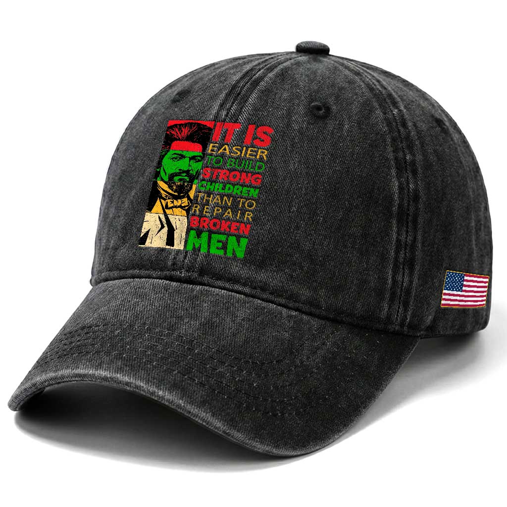 Frederick Douglass Pride Quote Washed Cotton Baseball Cap Black History Month TS14 Print Your Wear