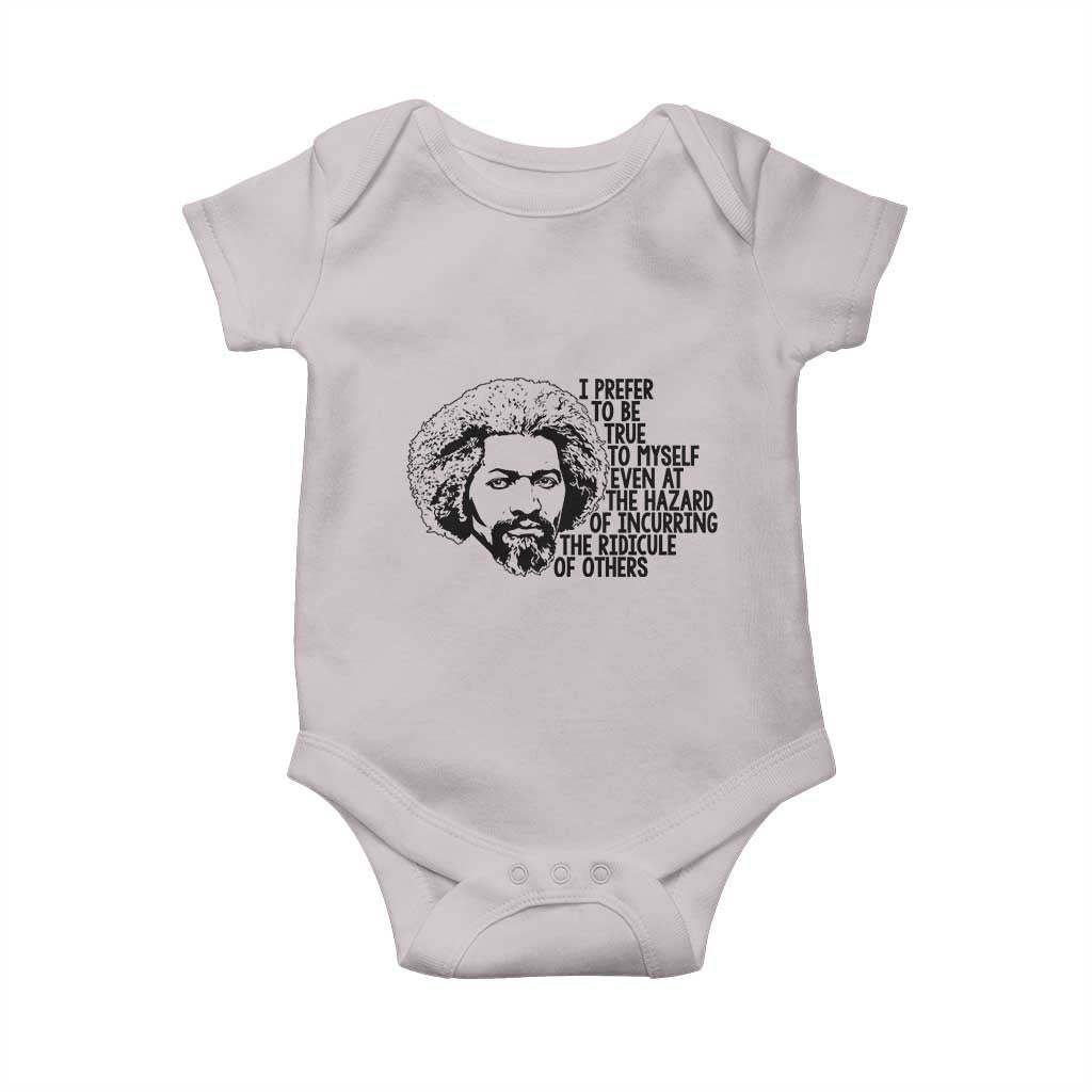 Frederick Douglass Pride Quote Baby Onesie TS14 Ice Gray Print Your Wear