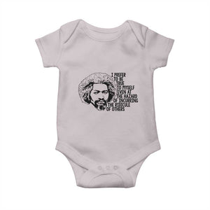 Frederick Douglass Pride Quote Baby Onesie TS14 Ice Gray Print Your Wear