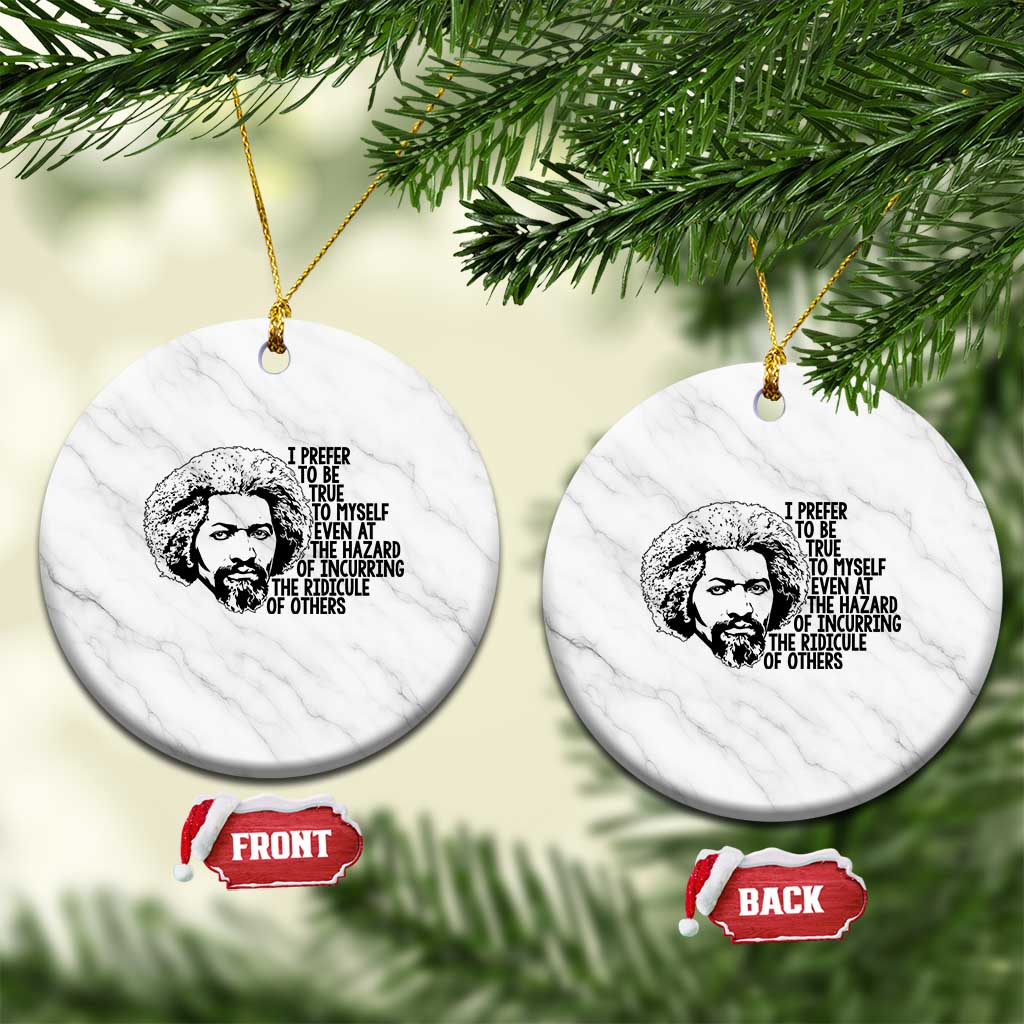 Frederick Douglass Pride Quote Ceramic Ornament TS14 1pc White Marble Print Your Wear