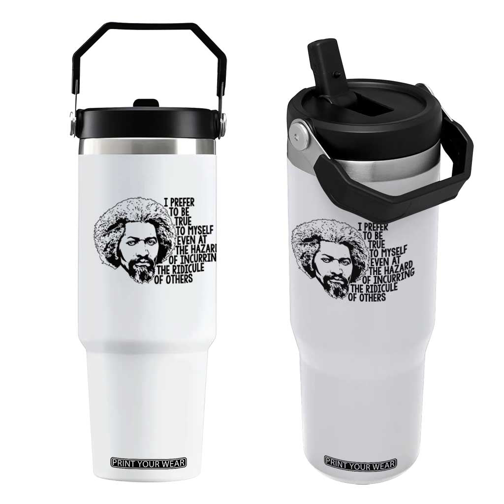 Frederick Douglass Pride Quote Flip Straw Tumbler TS14 One Size: 30 oz White Print Your Wear