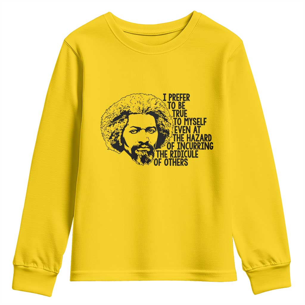 Frederick Douglass Pride Quote Youth Sweatshirt TS14 Daisy Print Your Wear