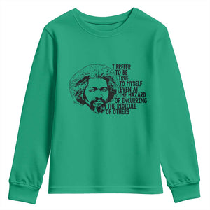 Frederick Douglass Pride Quote Youth Sweatshirt TS14 Irish Green Print Your Wear